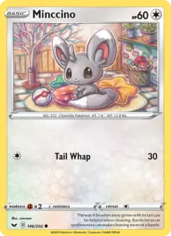 Pokémon-Karte Minccino 146/202