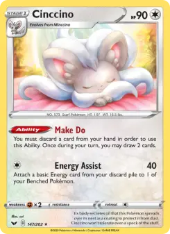 Pokémon-Karte Cinccino 147/202