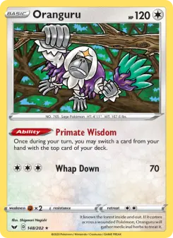 Pokémon-Karte Oranguru 148/202