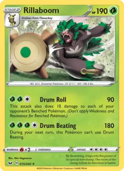 Pokémon-Karte Rillaboom 015/202