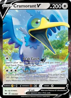 Pokémon-Karte Cramorant V 155/202