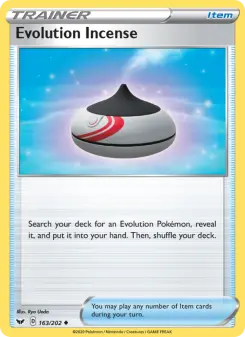 Pokémon-Karte Evolution Incense 163/202