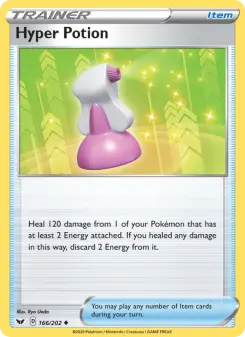 Pokémon-Karte Hyper Potion 166/202