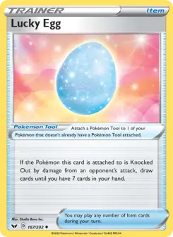 Pokémon-Karte Lucky Egg 167/202