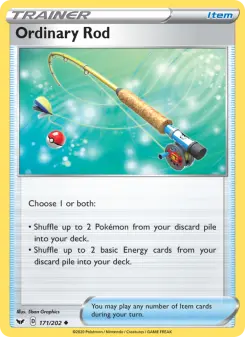 Pokémon-Karte Ordinary Rod 171/202