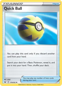 Pokémon-Karte Quick Ball 179/202