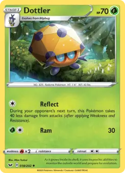 Pokémon-Karte Dottler 018/202