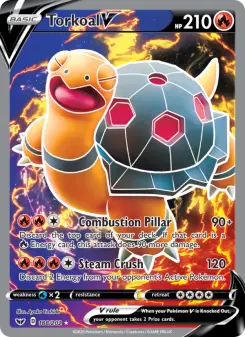 Pokémon-Karte Torkoal V 188/202