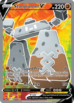 Pokémon-Karte Stonjourner V 193/202
