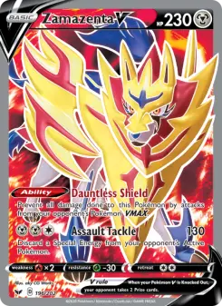 Pokémon-Karte Zamazenta V 196/202