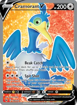 Pokémon-Karte Cramorant V 198/202