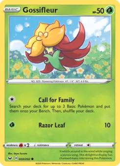Pokémon-Karte Gossifleur 020/202