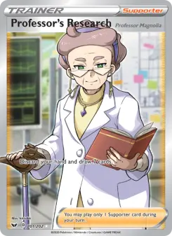 Pokémon-Karte Professor's Research (Professor Magnolia) 201/202