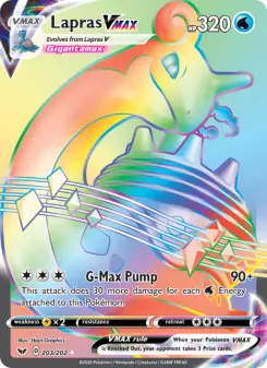Pokémon-Karte Lapras VMAX 203/202