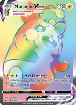 Pokémon-Karte Morpeko VMAX 204/202