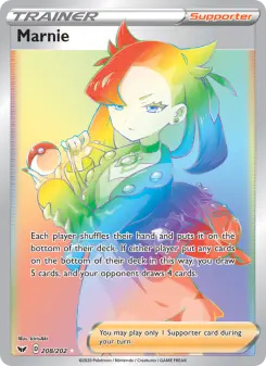 Pokémon-Karte Marnie 208/202