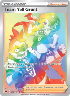 Pokémon-Karte Team Yell Grunt 210/202