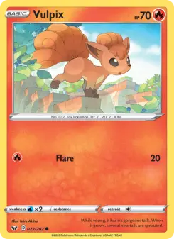 Pokémon-Karte Vulpix 022/202