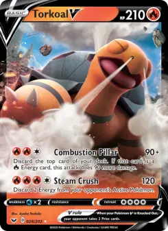 Pokémon-Karte Torkoal V 024/202