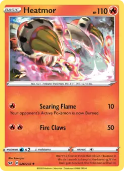 Pokémon-Karte Heatmor 026/202