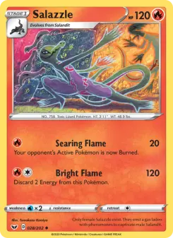 Pokémon-Karte Salazzle 028/202