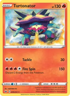 Pokémon-Karte Turtonator 029/202