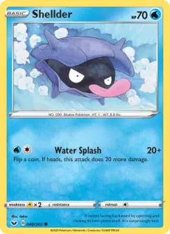 Pokémon-Karte Shellder 040/202