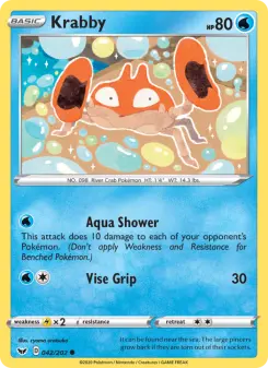 Pokémon-Karte Krabby 042/202