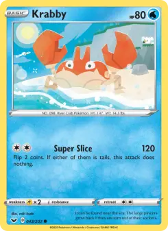 Pokémon-Karte Krabby 043/202