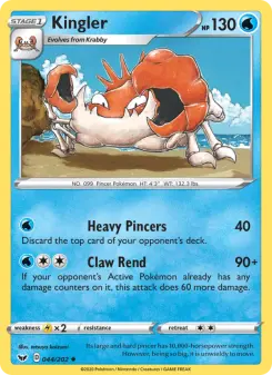 Pokémon-Karte Kingler 044/202