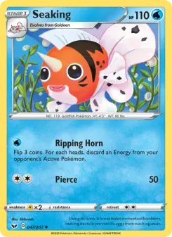 Pokémon-Karte Seaking 047/202