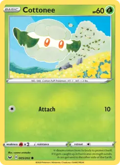 Pokémon-Karte Cottonee 005/202