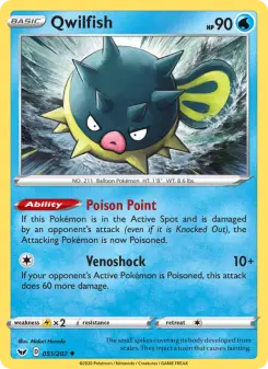 Pokémon-Karte Qwilfish 051/202