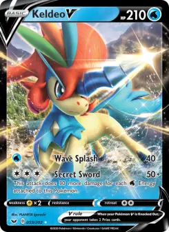 Pokémon-Karte Keldeo V 053/202