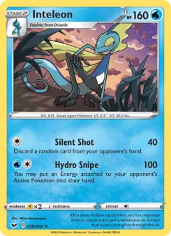 Pokémon-Karte Inteleon 059/202