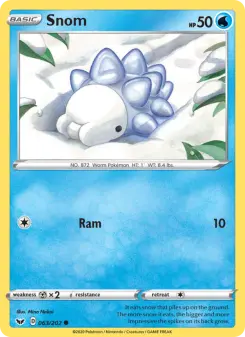 Pokémon-Karte Snom 063/202