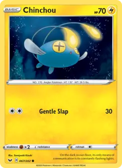 Pokémon-Karte Chinchou 067/202