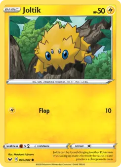 Pokémon-Karte Joltik 070/202