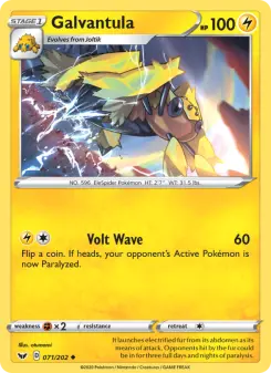 Pokémon-Karte Galvantula 071/202