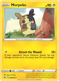 Pokémon-Karte Morpeko 078/202