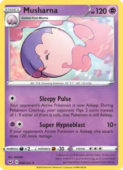 Pokémon-Karte Musharna 088/202