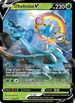 Pokémon-Karte Dhelmise V 009/202