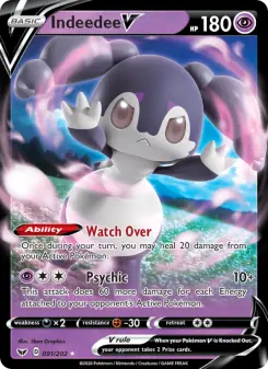 Pokémon-Karte Indeedee V 091/202