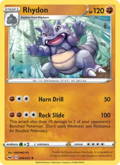 Pokémon-Karte Rhydon 098/202