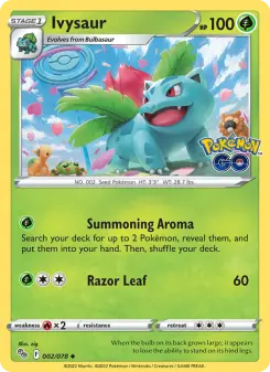 Pokémon-Karte Ivysaur 002/078