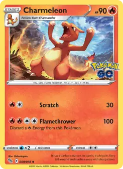 Pokémon-Karte Charmeleon 009/078