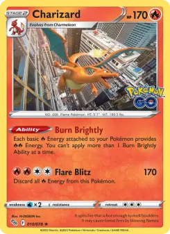 Pokémon-Karte Charizard 010/078