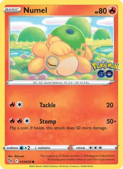 Pokémon-Karte Numel 013/078