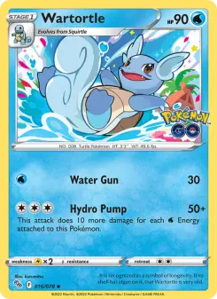 Pokémon-Karte Wartortle 016/078
