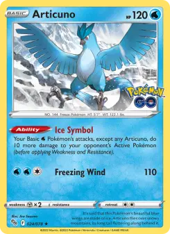 Pokémon-Karte Articuno 024/078